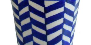 Blue Pottery Planter