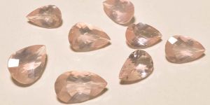 Rose Quartz Pear Shaped Gemstones