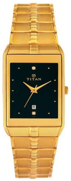 Titan Golden Chain Mens Wrist Watches