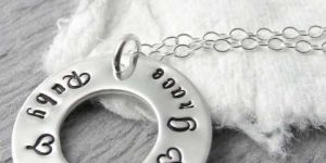 Mother Necklace Silver Washers