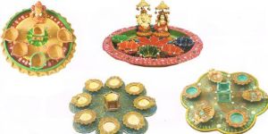 Decorative Diya Thalis