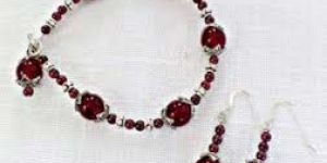 Garnet Bracelet Set