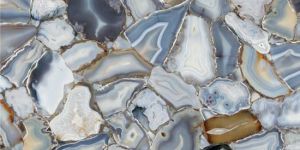 Grey Agate Semi Precious Stone