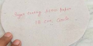 Sugar Testing Filter Paper 18 CM Circle