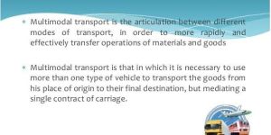 Multimodal Transport Operations