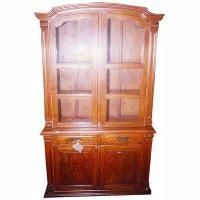 Wooden Glass Almirah