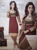 P Style Cotton Churidar Suit