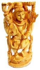 Wooden Lord Shiva Statue