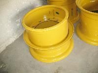 Yellow Mild Steel Trailer Double Plated Wheel Rim