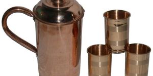 Raghav India 100% Genuine Pure Copper Curved Jug