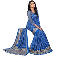 Printed Synthetic Sarees