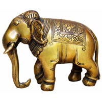 Brass Elephant Statue