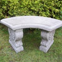 Stone Garden Bench