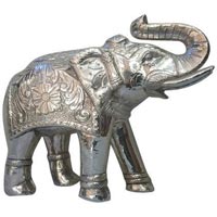 Silver Elephant Statue