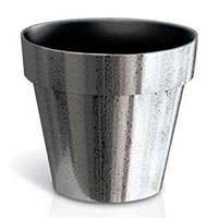 Silver Flower Pot