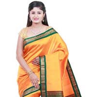 Chanderi One Side Border Saree
