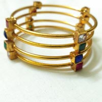 Multi Colored Stone Bangles