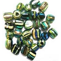 Silver Foil Glass Beads