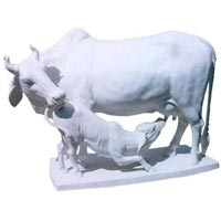 Marble Cow Statue