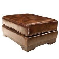 Leather Ottoman