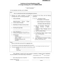 Foreign Remittance Certifications