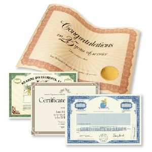Certificate Printing Services