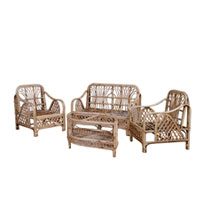 Cane Sofa Set