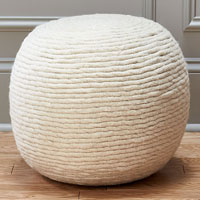 Wool Pouf