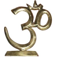 Brass Om Statue
