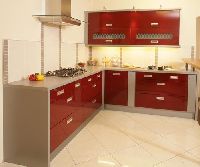 L Shape Modular Kitchen