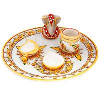 Marble Pooja Thali