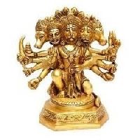 Brass Panchmukhi Hanuman Statue