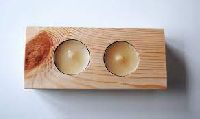 Wooden Tealight Candle Holder