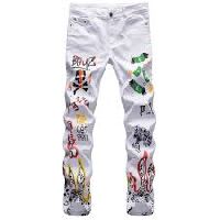 Mens Printed Jeans