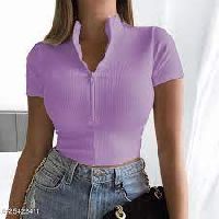Zipper Top For Ladies
