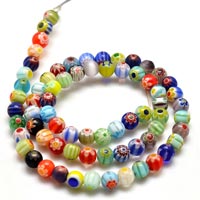 Millefiori Glass Beads