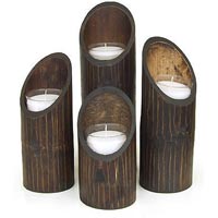 Bamboo Candle Holder