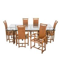Bamboo Dining Table Set