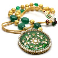 Kundan Meena Necklace