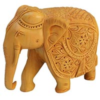 Wooden Elephant Statue