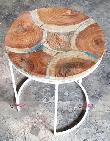 IRON AND WDN BAR STOOL