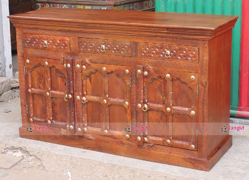 Wooden Carved Sideboard India