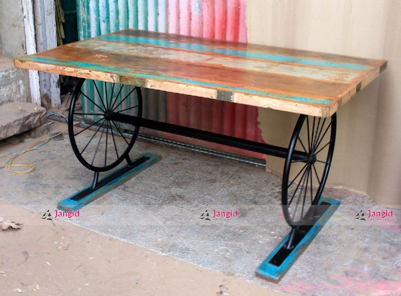 WOODEN RECYCLED DINING TABLE