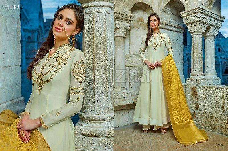 7455 - Floral Salwar Suit