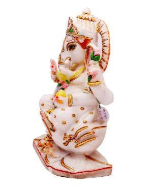 RS018-3 Marble Ganesh JI Statue