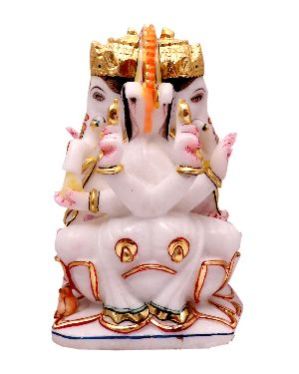 RS022-2 Marble Ganesh JI Statue