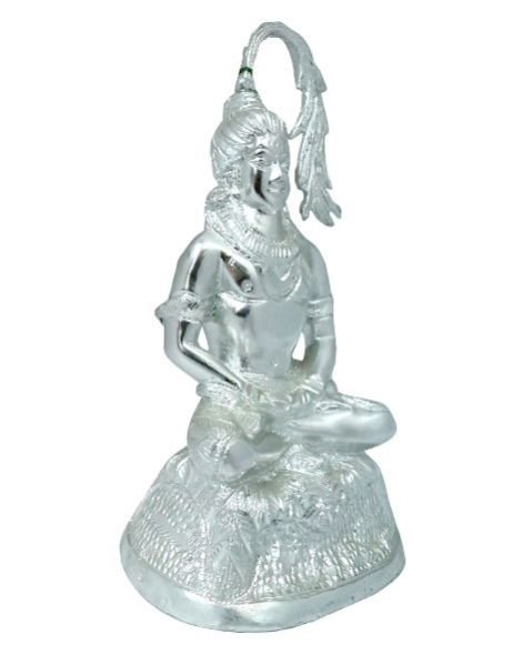 RS029-1 White Metal Shiv Ji Statue