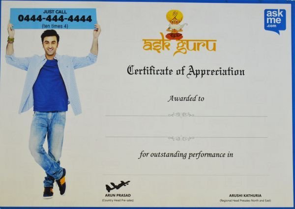 Certificate Printing Services 02