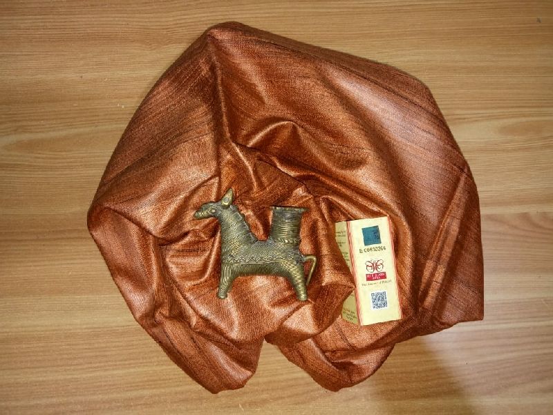Brown -  Pure Tussar Ghicha Saree