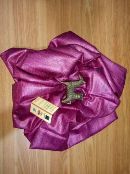 Magenta -  Pure Tussar Ghicha Saree